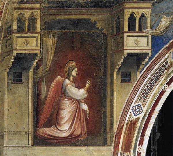 GIOTTO di Bondone The Angel Gabriel Sent by God Norge oil painting art